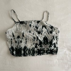 tie dye cropped tank